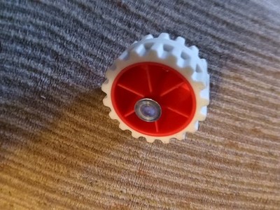 Safety 1st Baby Walker Replacement Part Rear Back Wheel Tire Spins Easily RED 