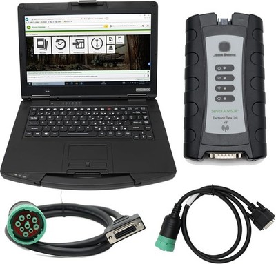 For John Deere Diagnostic Tool EDL V5.3 Data Link Agriculture Tractor and Laptop