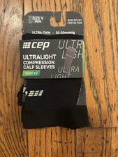 CEP Ultralight Compression Calf Sleeves V3 20-30mmHg Black Size V Mens - NEW