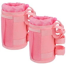 	Bike Cup Holder Water Bottle Holder Handlebar for Bike with Mesh Pockets	