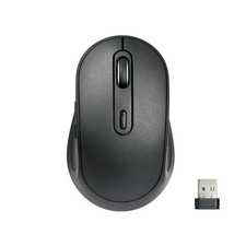 ONN Wireless 6-button Mouse Adjustable DPI Button, USB, Black, Battery Operated