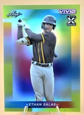 2023 Leaf Vivid PRISMATIC YELLOW #3/10 Ethan Salas #66 *ROOKIE* San Diego Padres