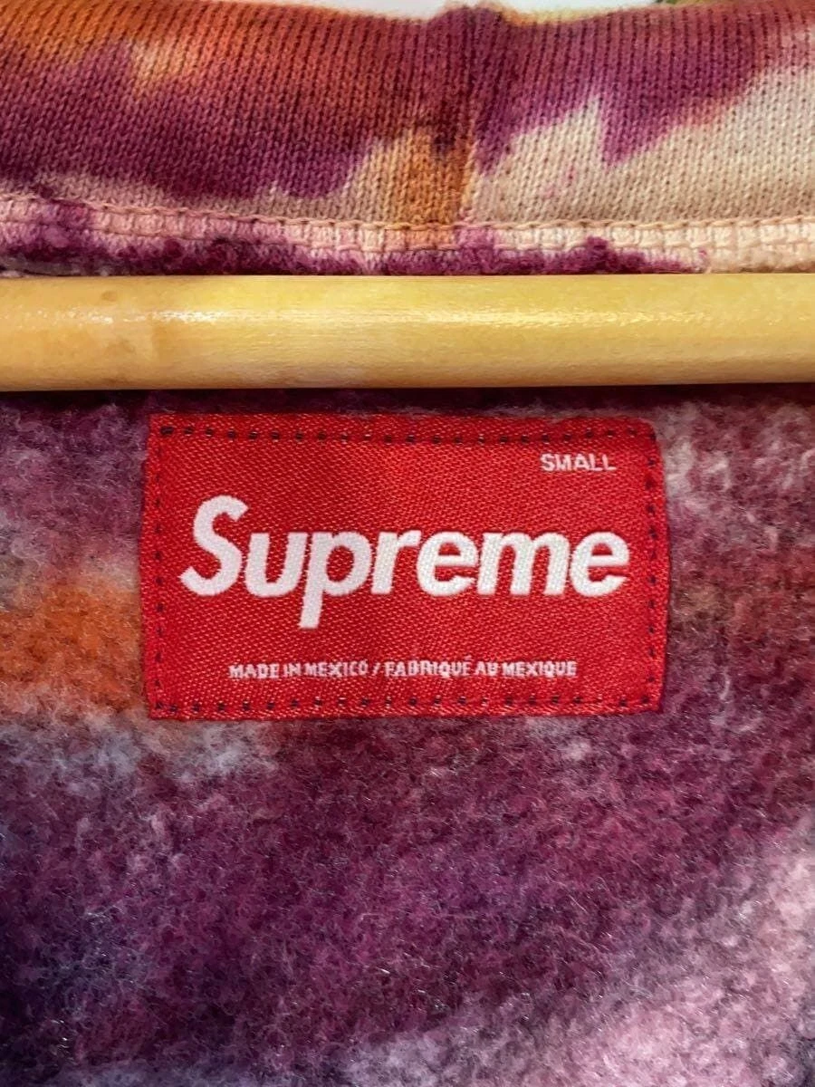 Supreme Felpa con Cappuccio Zip 24ss Small Box Up Hooded S Cotone Multicolore Usata
