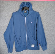 Vintage Polo Jeans Co Ralph Lauren Mens Hoodie XL Blue Full Zip Athleisure