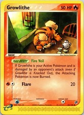 Growlithe Common EX Sandstorm 65/100 MP on eBay