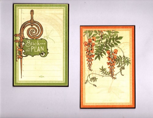 TARJETAS DE DIARIO EFÍMERAS GRAPHIC45 ESTILO ARTESANAL (8PK) CORTADAS A MANO Doble Cara - Imagen 2 de 5