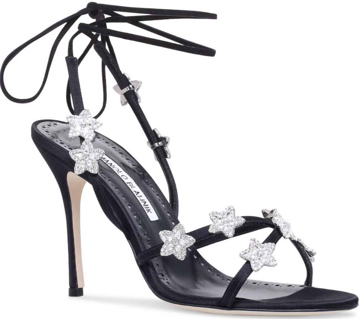 Manolo Blahnik ハンギシ38 Manolo Blahnik Flower Sandals (EU 38) – Ciao Kasia
