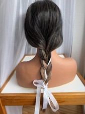 Fasching Perücke Braun dunkelblond Ombre Zop...