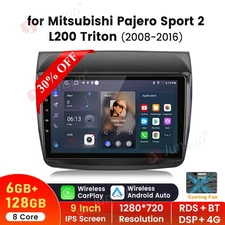 8Core 6+128GB Carplay Radio For Mitsubishi Pajero Sport 2 L200 Triton Android 4G