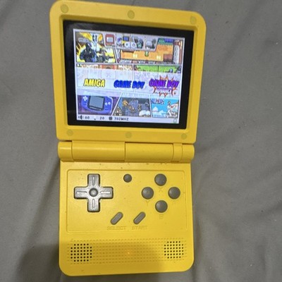 PowKiddy Yellow Handheld Flip-UpG to the Miyoo system and 1,200 mAh（Read Descr）