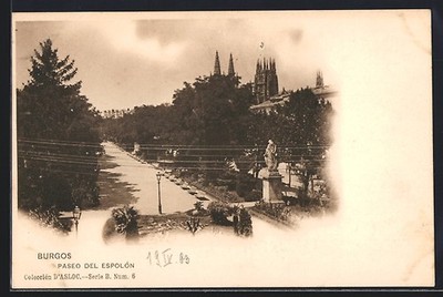 Ansichtskarte Burgos, Paseo del Espolón 