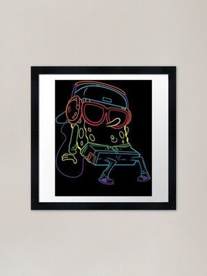 Spongebob Schwammkopf, Hose Hip Hop Fra gerahmt Wandbild Poster Leinwanddruck Bild