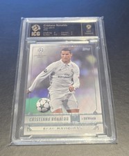 2017 Topps Showcase UEFA Champions League Soccer Base Card Cristiano Ronaldo