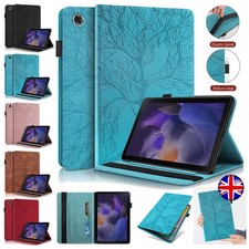 Leather Tree Rotating Stand Tablet Case For Samsung Tab A7 A9 A8 A11 S9 S10 FE 