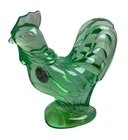Fenton Handmade USA Emerald Glass Rooster Figurine 5 Inch  New With Tags