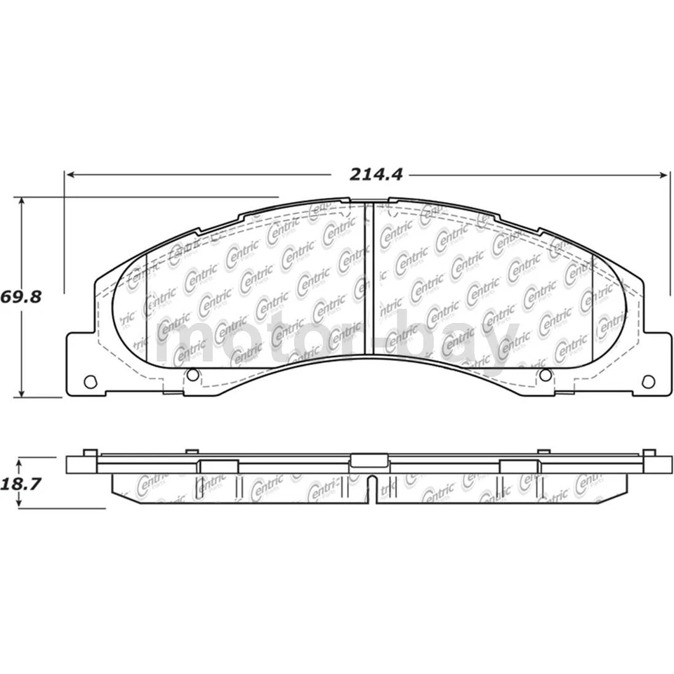 Pastillas de freno delanteras y rotores para Ford E-150 2008 2009 2010 2011 2012 2013 2014 Foto 2 de 4