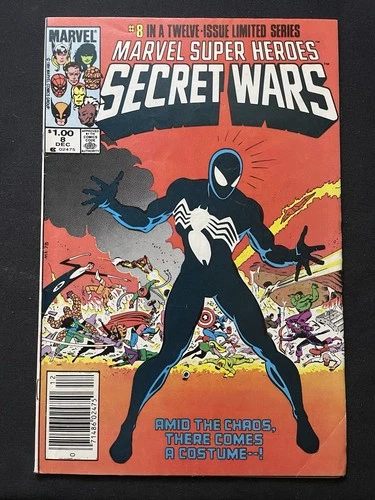 Marvel Super-Heroes Secret Wars #8 (1984). Spider-Man's Black Costume! CPV