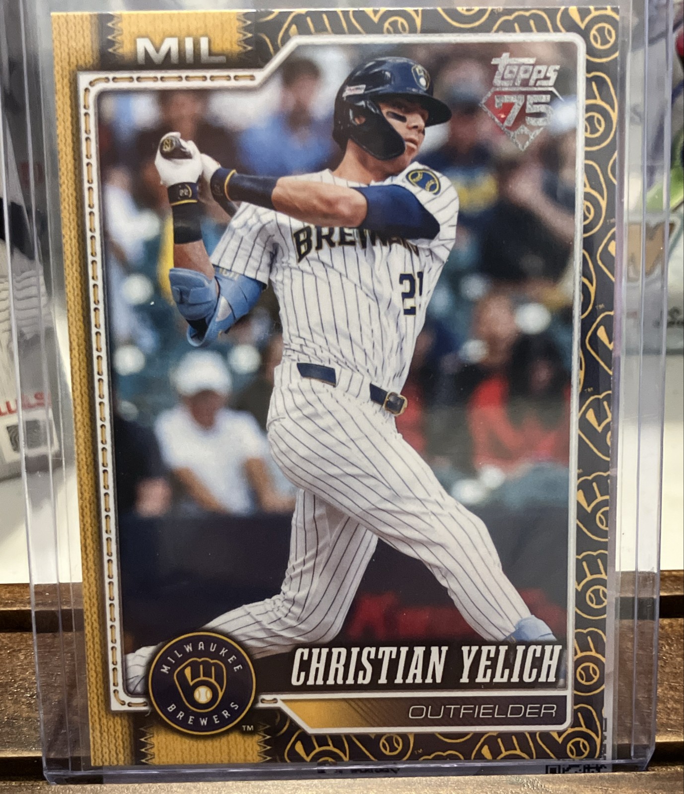 2026 Topps Series 1 - Christian Yelich #154 Team Color Border
