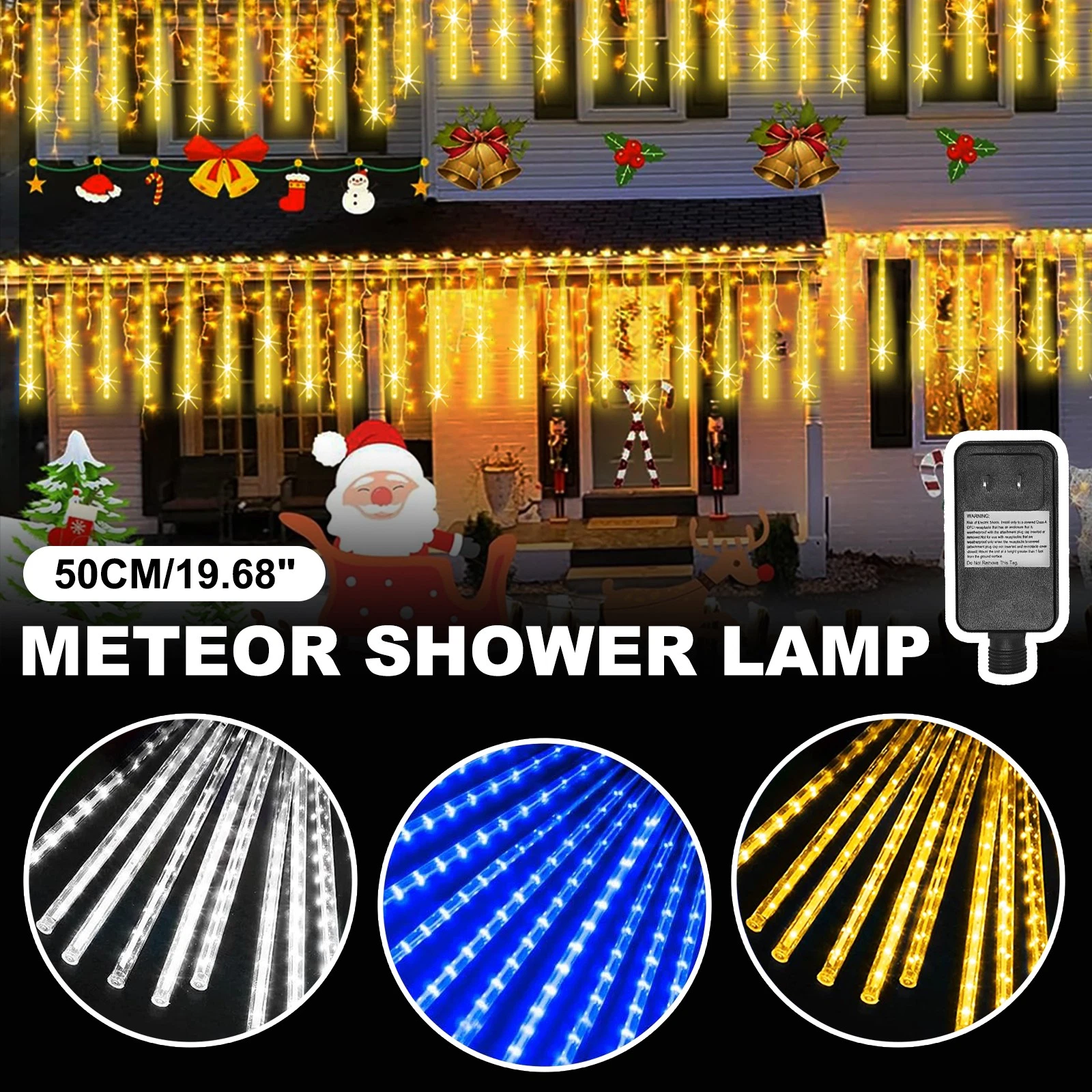 960/1080 LED Meteor Shower Rain Tree String Lights 20 Tubes Xmas Garden Outdoor