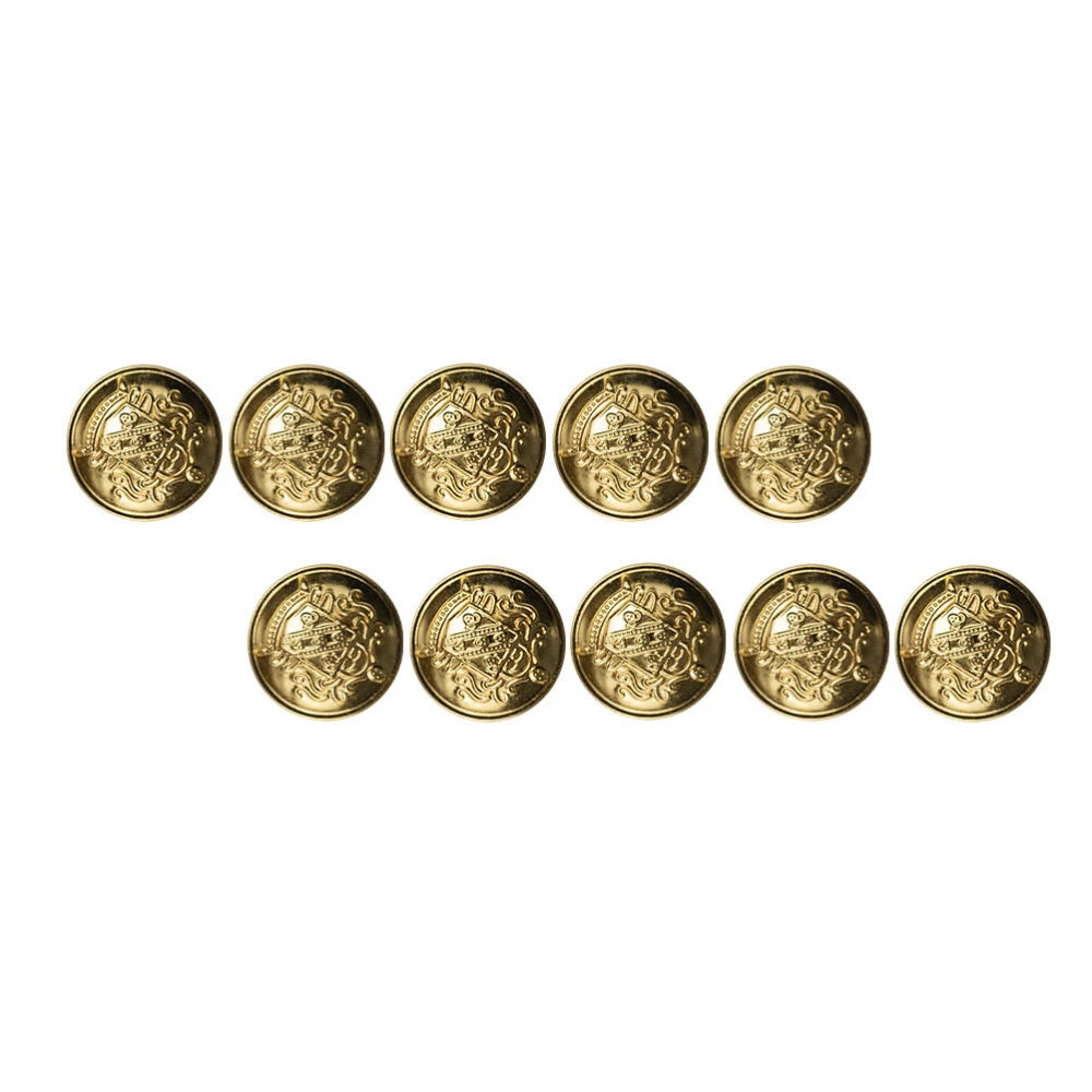 40pcs Blazer Buttons Men Gold Metal Suit Button brass suit buttons Sewing