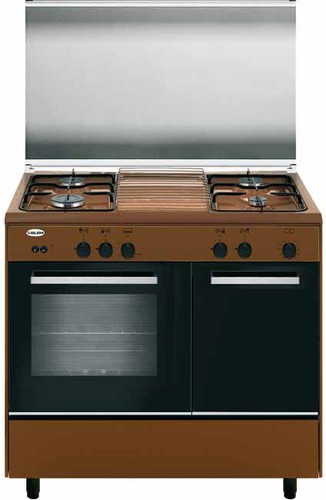 Glem Gas Cucina a Gas 4 Fuochi Forno a Gas 90x60 cm Vano portabombola  AER96AC3 | eBay