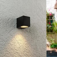 AußEnleuchte Wandleuchte AußEnwandleuchte Down Eckig FüR GU10 IP54 Schwarz