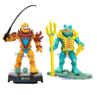 Mega Bloks Construx Masters of the Universe BEAST MAN MER-MAN Micro Figure Lot