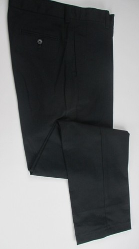 LANDS END Black Plain School Uniforms Chino Pants Boys 20 Inseam 29" NEW