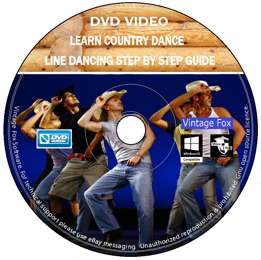 Principiantes Paso a Paso Guía Fácil Línea Baile Aprender Country Dance DVD Video +