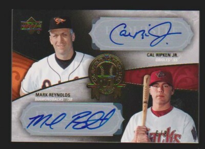 2007 UPPER DECK EXQUISITE CAL RIPKEN JR ROOKIE TEAM DUAL AUTO #RAR-19 SP #6/8!