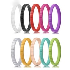 Ladies Silicone Ring Band Rubber Women Wedding Flexible Clothes Fashion A923