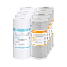 5 Micron 10" x4.5" Big Blue Sediment CTO Carbon Block Water Filter Whole House