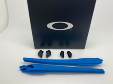 AUTHENTIC OAKLEY FLAK 2.0 EAR SOCKS  NOSE PADS KIT Electric Blue