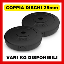 DISCHI disco 28mm peso 2 5 10 15 KG set kit pesi per palestra bilanciere manubri