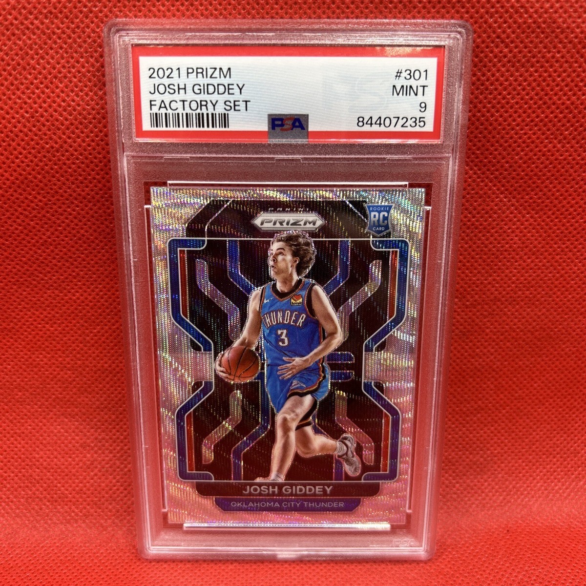 JOSH GIDDEY 2021-22 Panini Prizm Premium Factory Set #301 RC PSA 9 