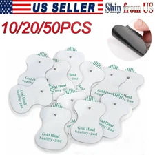 10-50Pcs Snap On Replacement Pads Pulse Therapy Massager & Electrode Tens Unit