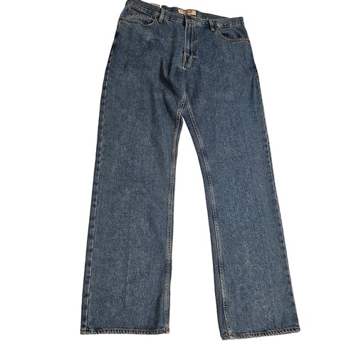 Big Mac Square Bak Denim Overalls Blue Jean Bibs USA Made Sz 36x30 Big Mac Square Bak Denim Overalls Blue Jean Bibs USA Made Sz 36x30