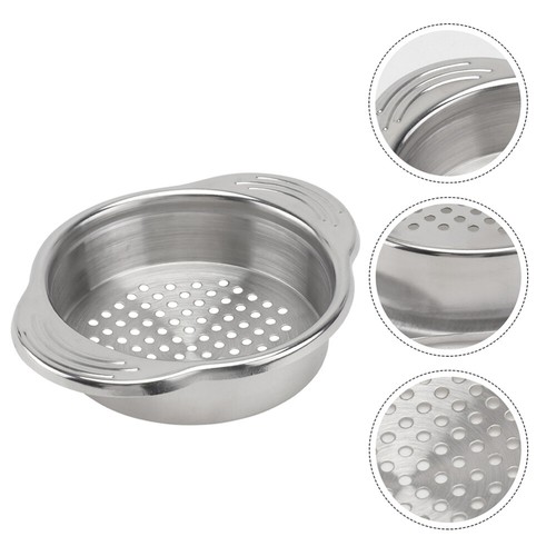 2 Pcs Stainless Steel Water Filter Colander for Kitchen Strainer Canned Food