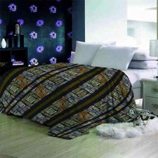 Black Plate Stacking Line Connect 3D Warm Plush Fleece Blanket Picnic Sofa Couch