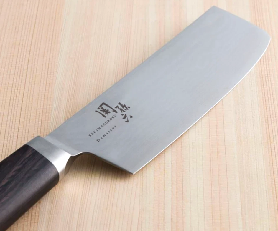 SEKI MAGOROKU Japanese Chef Knife Nakiri 165mm KAI AE5206 Damascus Made in Japan - Image 4 of 4