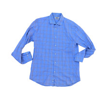 PENGUIN BY MUNSINGWEAR Heritage Slim Fit Button Down Shirt Men's 16 34/35 Blue