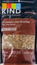 KIND HEALTHY GRAINS Cinnamon Oat Granola With Flax Seeds 11 oz Bag