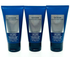 3 Bath  Body Works Ocean Men's Collection Mini Body Cream 2.5 oz