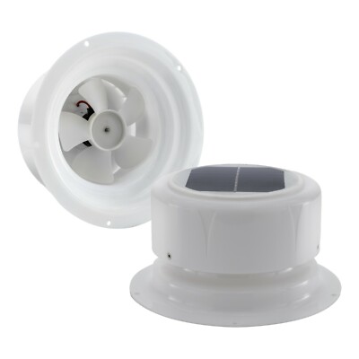 RecPro RV Solar Ventilation Fan | Solar Powered Ceiling Vent with Fan