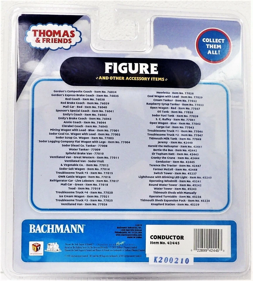 Bachmann ~ HO Scale ~ New 2025 ~ Conductor From Thomas & Friends ~ 42445 - Image 3 of 3
