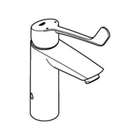 Grohe Eh-Wt-Batterie Eurosmart 23985_3 M-Size VerbrüHschutz Langer Hebel Chrom