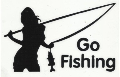 Sticker Go Fishing Aufkleber Car-Styling JDM - Fisher Girl