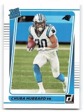 2020 Donruss #287 CHUBA HUBBARD Rookie RC Carolina Panthers NICE CARD !!!. rookie card picture