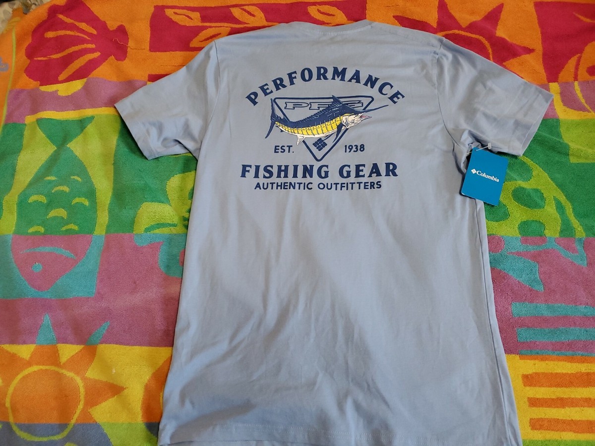 ウェア Columbia PFG fishing shirt Columbia PFG Fishing Shirt polo Men medium burnt orange