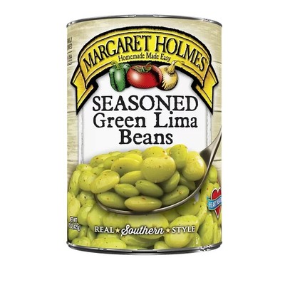 Margaret Holmes Canned Seasoned Lima Beans, 15 oz Can